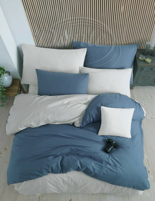 Obliečky bavlna petrolejovo smotanové - LS331288hl