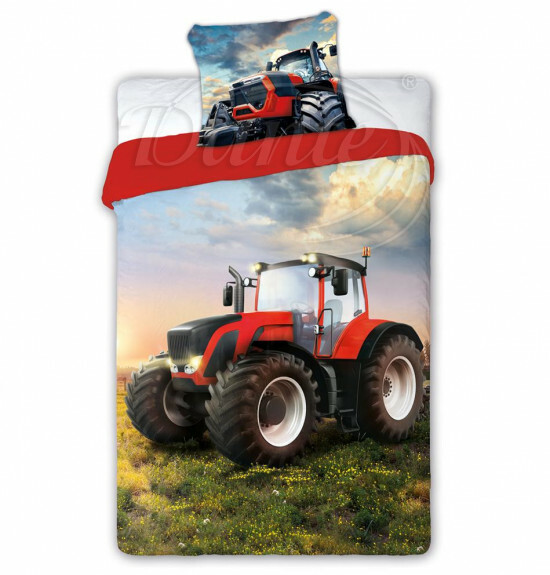 Obliečky Traktor red - ART18429