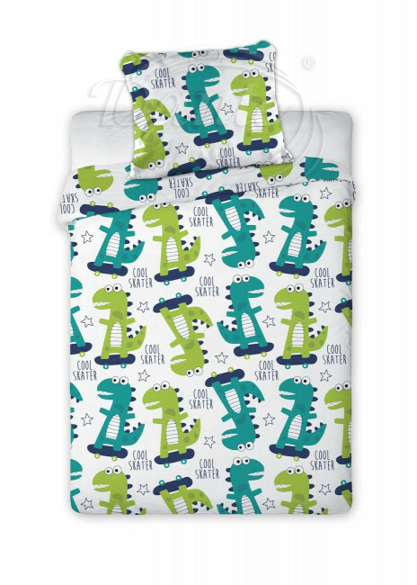 Obliečky do postieľky Dino skate - LS92807hl