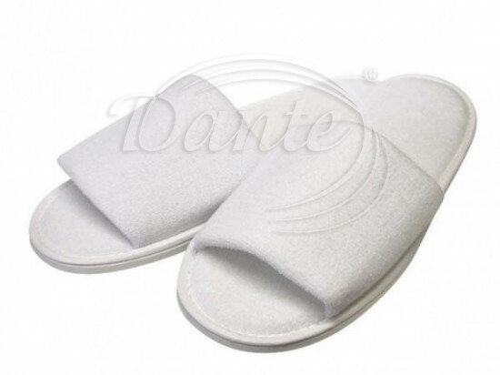 Hotelové kúpeľňové froté papuče biele - HPAN9350/hl