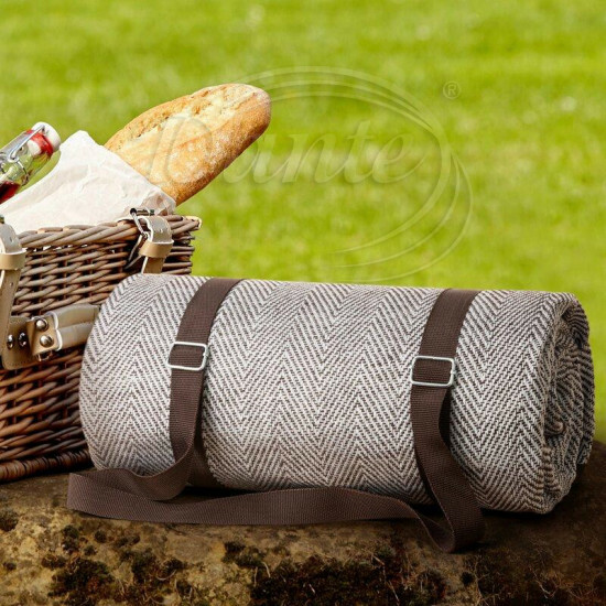 Pikniková deka LUXUS hnedobéžová - EE422851/hl