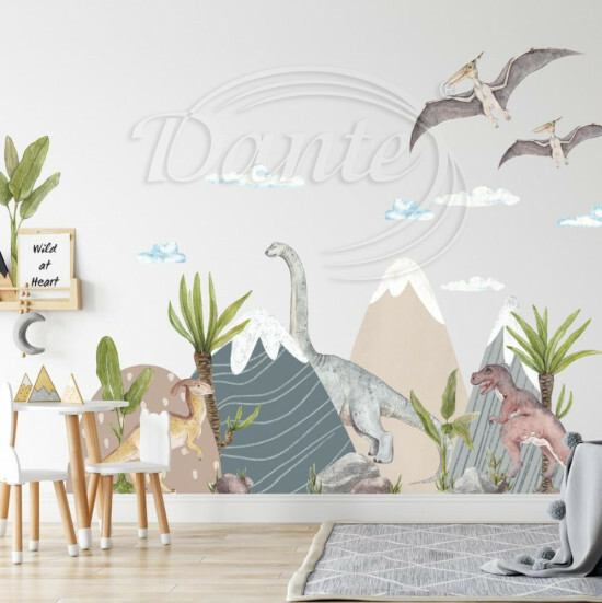 Samolepky do detskej izby - Dinosaurie svet - 9327f
