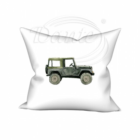 Obliečka na vankúšik Terénne auto tmavé - POV078/hl