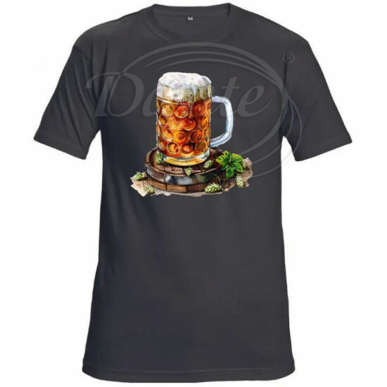 Tričko čierne Pivo na sude - TRČ/0013/če/hl