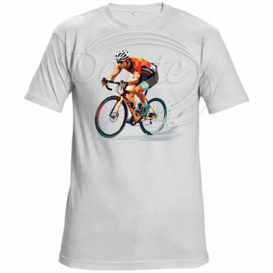 Tričko biele Cyklista - TRČ/0008/hl