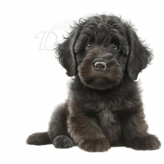Nažehlovačka Labradoodle šteňa čierne - NAŽ235/hl
