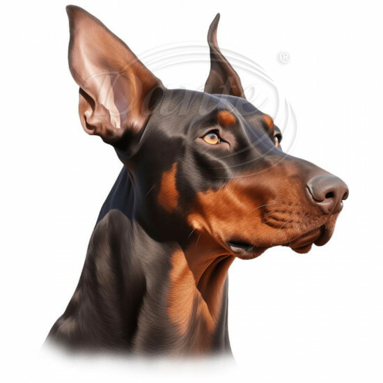 Nažehlovačka Doberman hlava - NAŽ194/hl