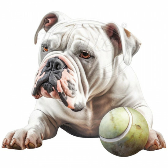 Nažehlovačka Americký buldog a loptička - NAŽ126/hl