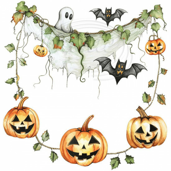 Nažehlovačka Girlanda Halloween - NAŽ464/hl