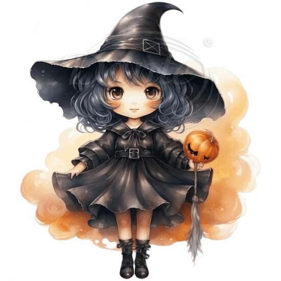 Nažehlovačka Malá čarodejnica halloween - NAŽ493/hl