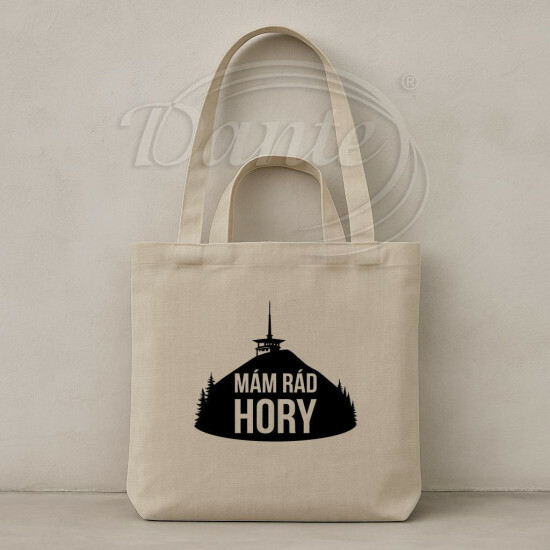 Taška béžová Mám rád hory - TAS2515/hl