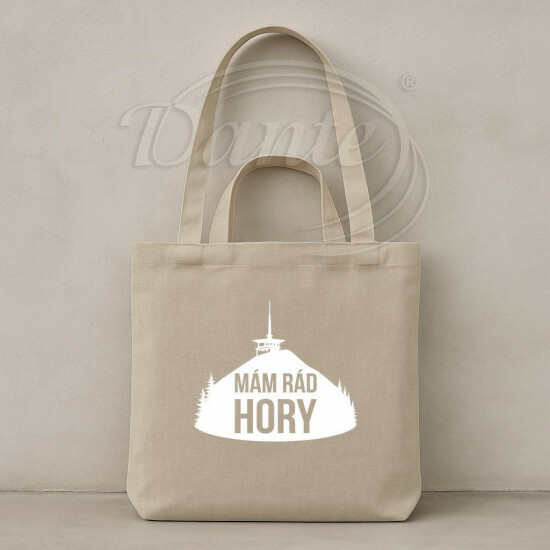 Taška béžová Mám rád hory II. - TAS2516/hl