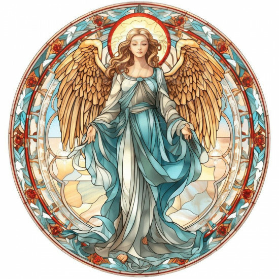 Nažehlovačka Anjel vitráž - NAŽ552/hl