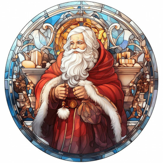 Nažehlovačka Santa vitráž - NAŽ604/hl