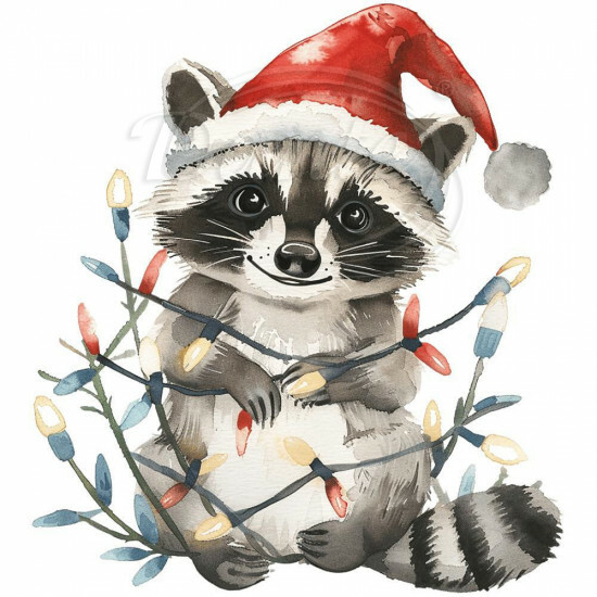 Nažehlovačka Mýval a vianočné svetielka - NAŽ596/hl