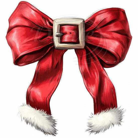 Nažehlovačka Mašľa červená vianočná - NAŽ588/hl