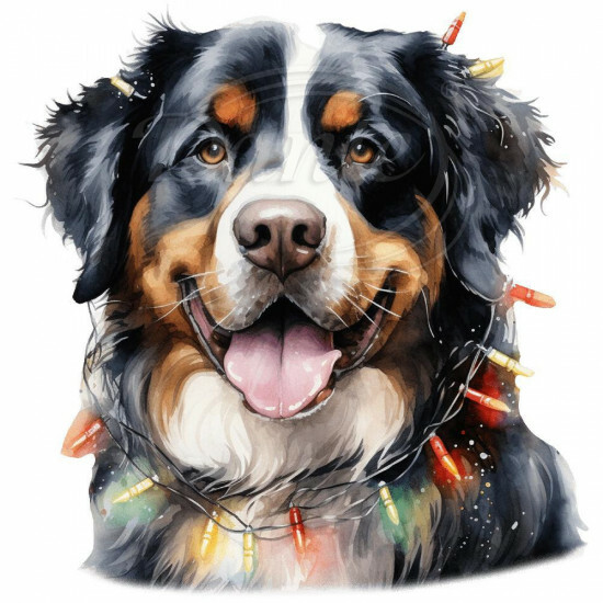 Nažehlovačka Bernský salašnícky pes a svetielka - NAŽ553/hl