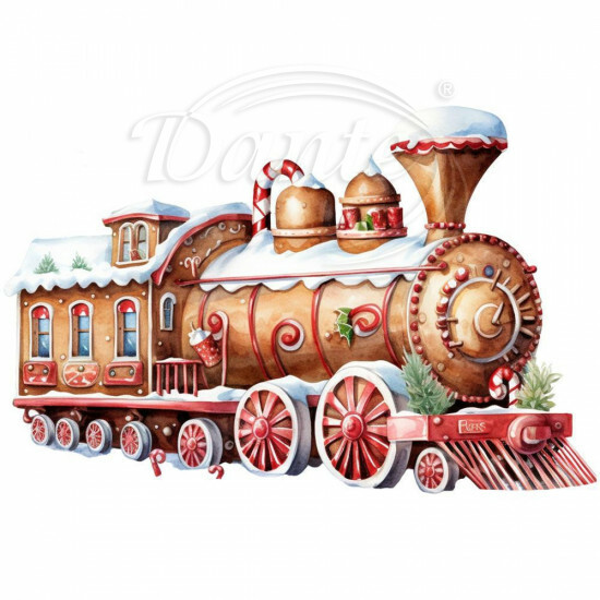 Nažehlovačka Vláčik vianočný - NAŽ628/hl