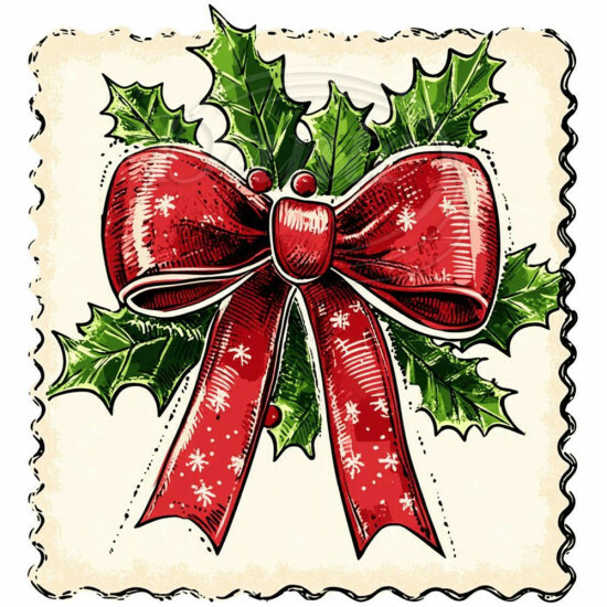 Nažehlovačka Známka cezmína a mašľa červená - NAŽ634/hl