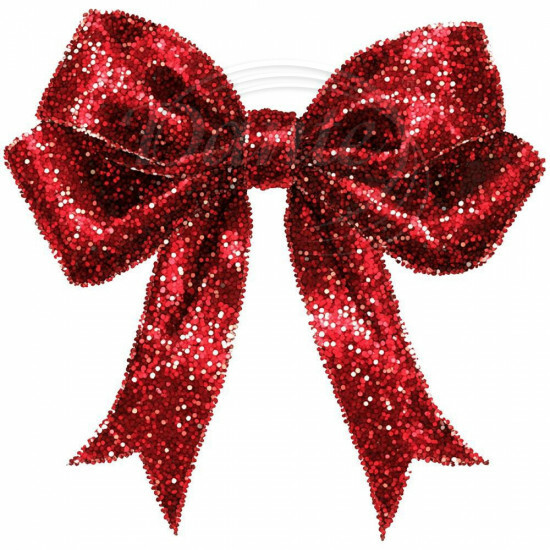 Nažehlovačka Mašľa červená trblietky - NAŽ587/hl