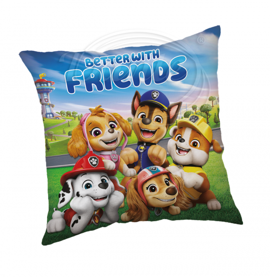 Vankúšik s výplňou Tlapková patrola priatelia - P41024/hl