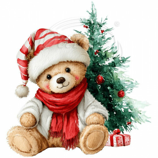 Nažehlovačka Medvedík pred stromčekom - NAŽ642/hl