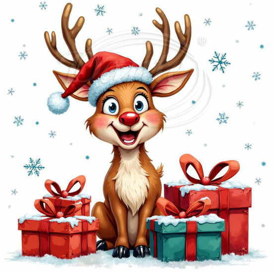 Nažehlovačka Vianočné soby s darčekmi - NAŽ675/hl