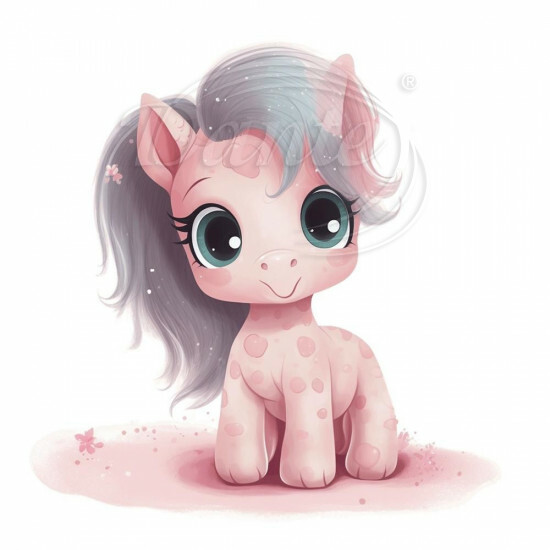 Nažehlovačka Jednorožec ružový - Njedr/hl