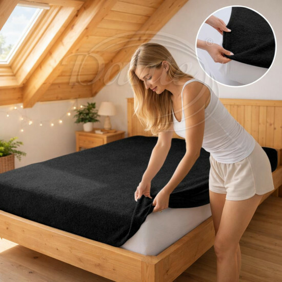 Plachta froté čierna 48 - ART13776