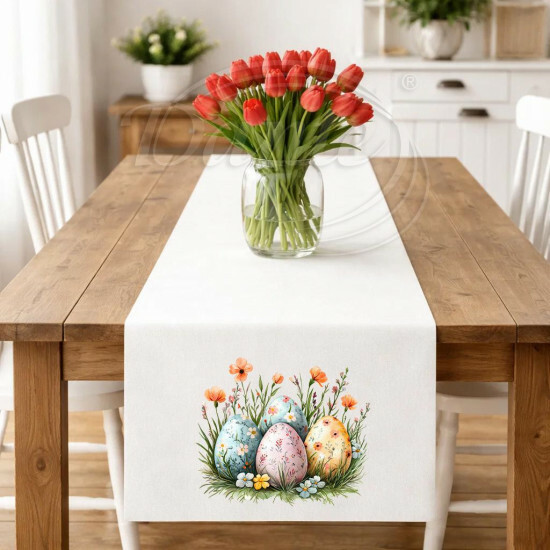 Obrus ​​štyri kraslice v kvetoch 3 - UVEL/26/026