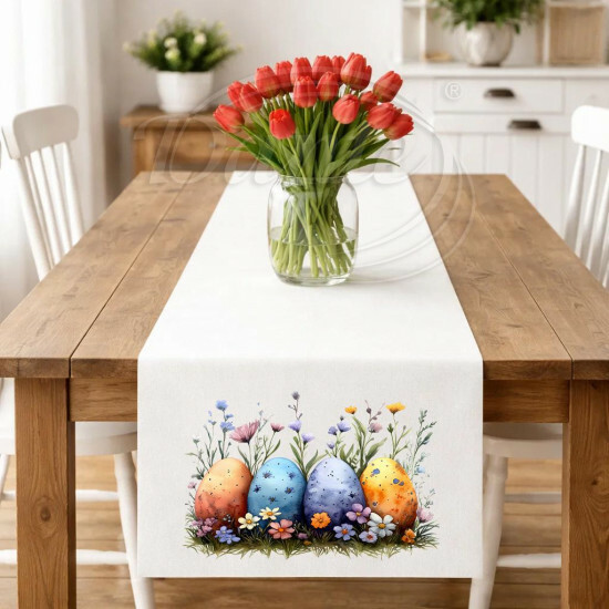 Obrus ​​štyri kraslice v kvetoch - UVEL/26/028