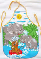 Zástera detská slony sivá
