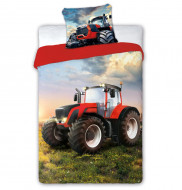 Obliečky Traktor red