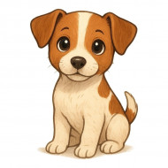 Nažehlovačka šteňa Jack russell