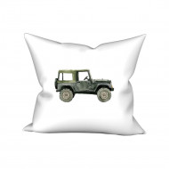 Obliečka na vankúšik Terénne auto tmavé