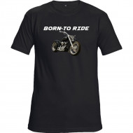 Tričko čierne Born to ride