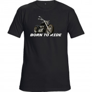Tričko čierne Born to ride II.