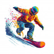 Nažehľovačka Snowboardista