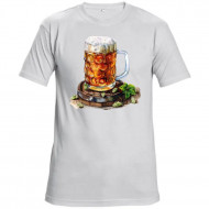 Tričko biele Pivo na sude
