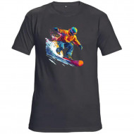 Tričko čierne Snowboardista