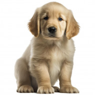 Nažehlovačka Zlatý retriever šteňa