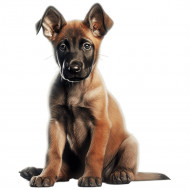 Nažehlovačka Belgický malinois šteňa