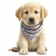 Nažehlovačka Zlatý retriever šteňa bodkovaná šatka