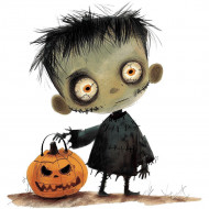 Nažehlovačka Zombie a tekvica