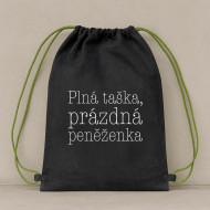 Vak na ramená Plná taška, prázdna peňaženka II. Vak na ramená Plná taška, prázdna peňaženka II.