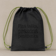 Vak na ramená Plná taška, prázdna peňaženka