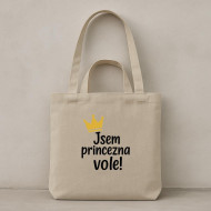 Taška béžová Som princezná vole! II.