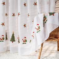 Záclona Santa vyšívaná s olovkom
