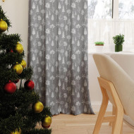 Záves Béžovošedý so stromčekmi