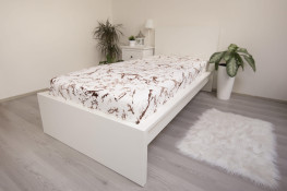 Prestieradlo mikroflanel Mramor hnedý